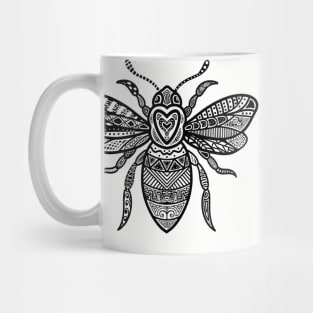 Dot Art Tattoo Style Bee For Bee lover and Beekeeper Mug